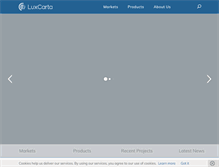 Tablet Screenshot of luxcarta.com
